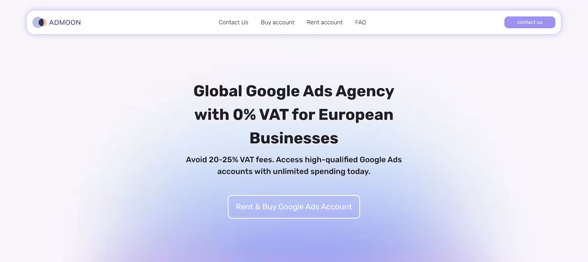Zero VAT Landing (Admoon Agency)